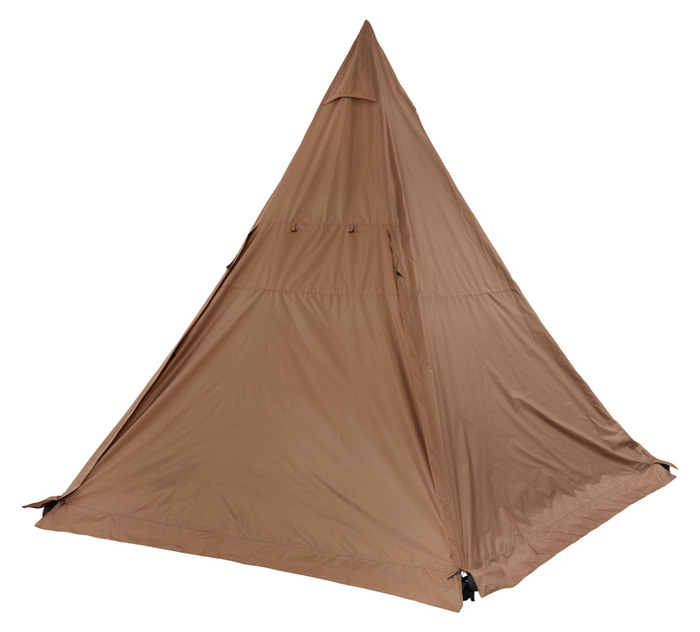 Tipitelt 6 personer beige 450 x 390 cm - Outfit